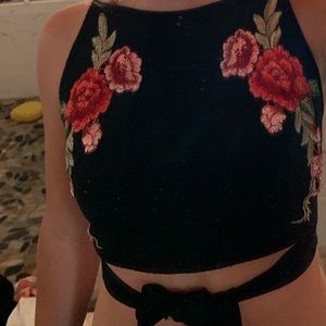 Floral crop top